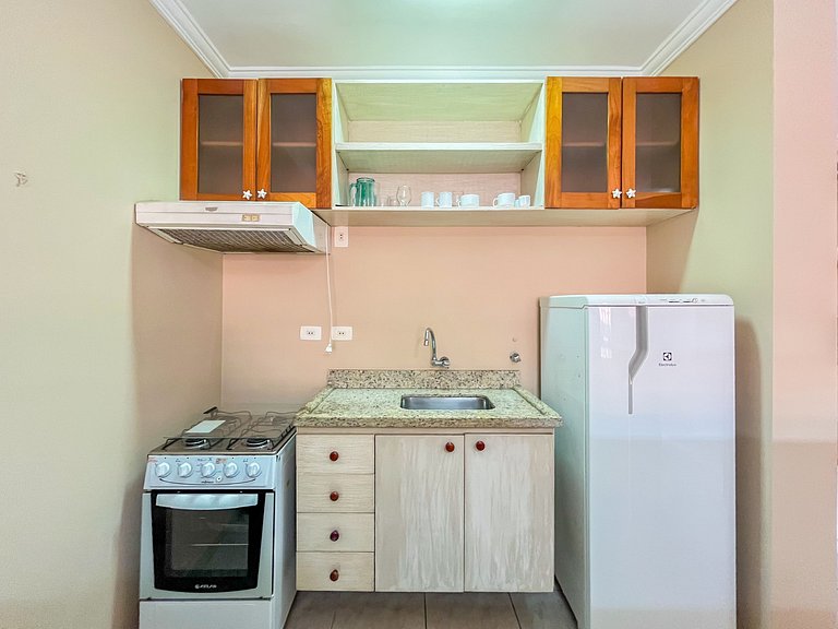 Riviera | Moderno Flat com Enxoval Completo