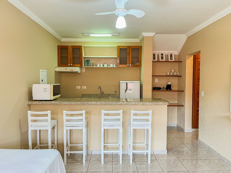 Riviera | Moderno Flat com Enxoval Completo