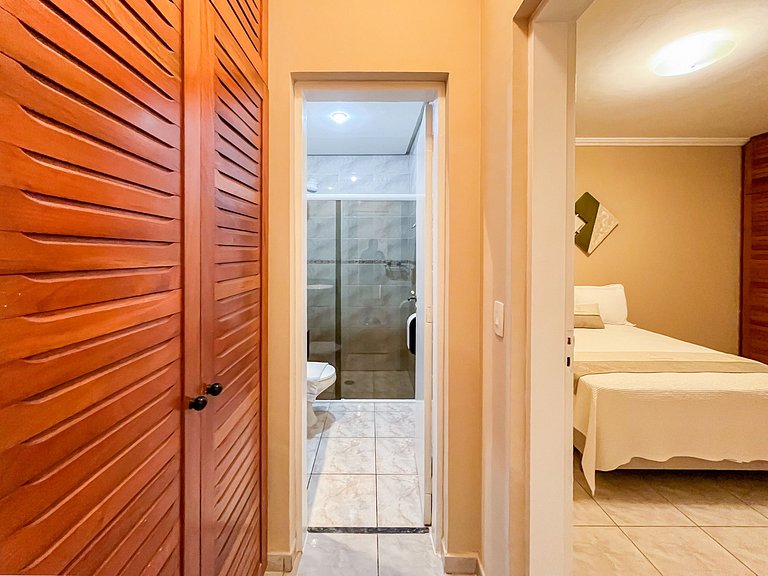 Riviera | Aconchegante Flat com Enxoval Completo