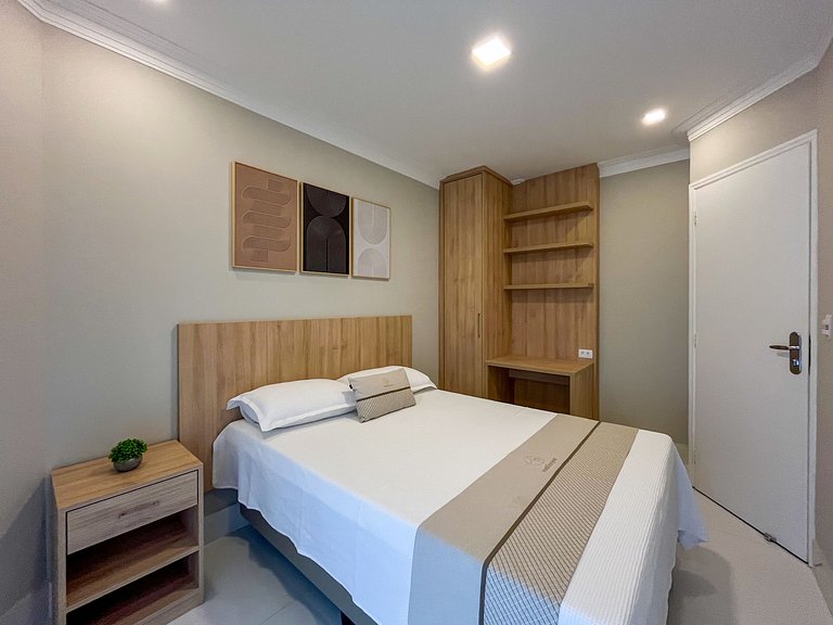 Riviera | Vista Mar com Lazer e Enxoval Completo