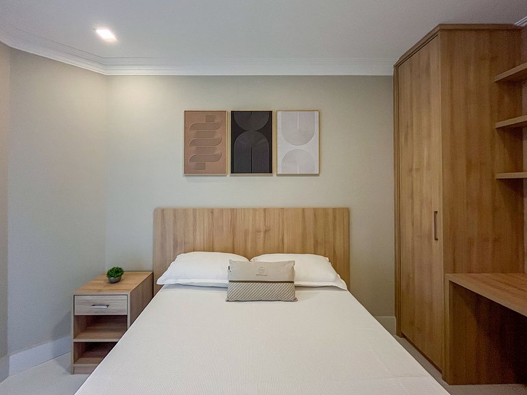 Riviera | Vista Mar com Lazer e Enxoval Completo