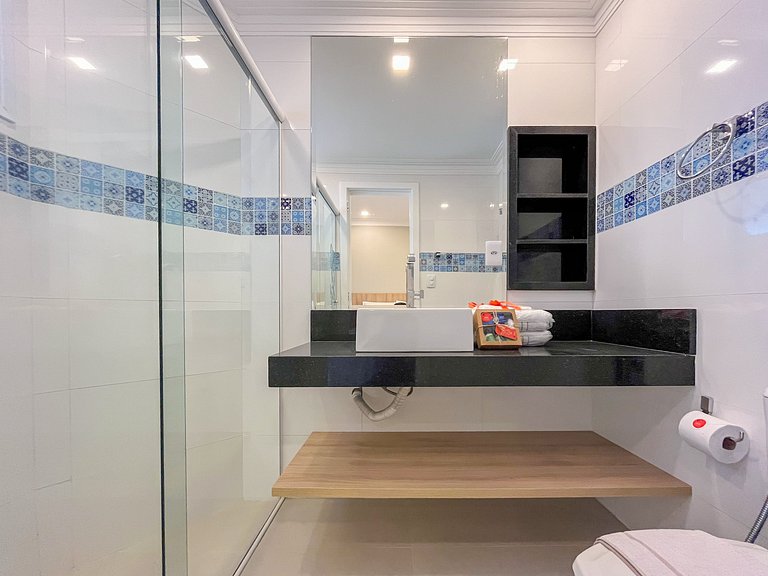 Riviera | Vista Mar com Lazer e Enxoval Completo