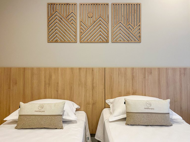 Riviera | Vista Mar com Lazer e Enxoval Completo