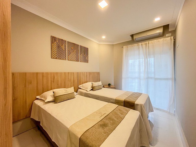 Riviera | Vista Mar com Lazer e Enxoval Completo