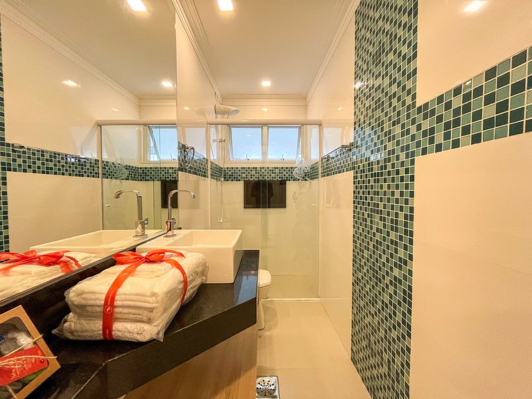 Riviera | Vista Mar com Lazer e Enxoval Completo