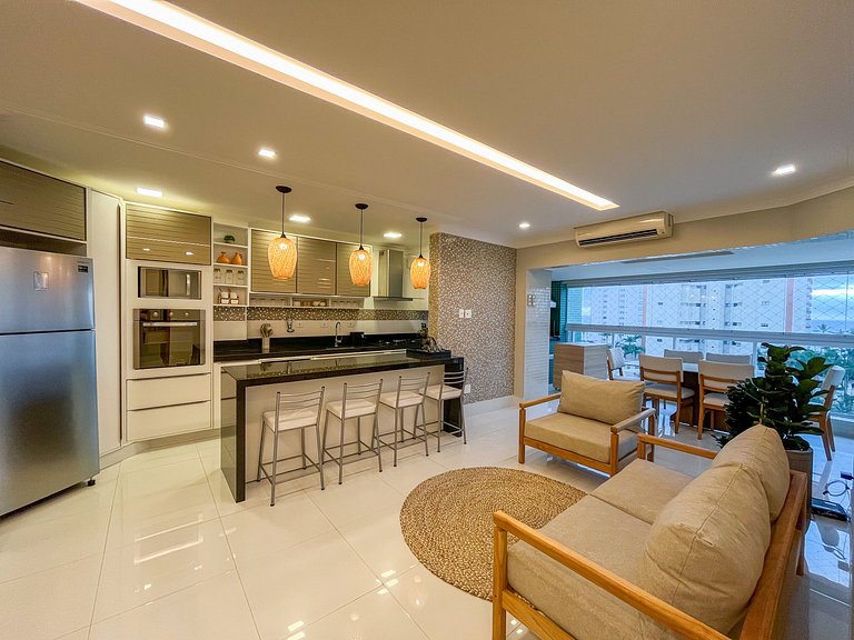 Riviera | Vista Mar com Lazer e Enxoval Completo