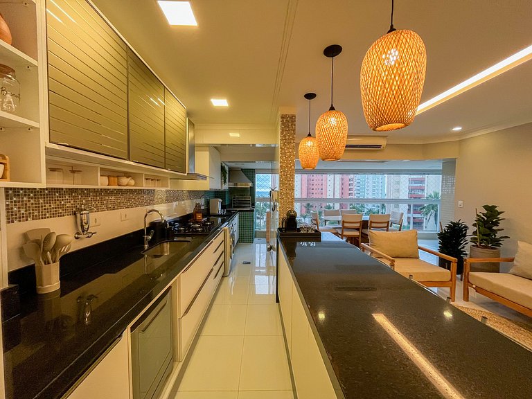 Riviera | Vista Mar com Lazer e Enxoval Completo