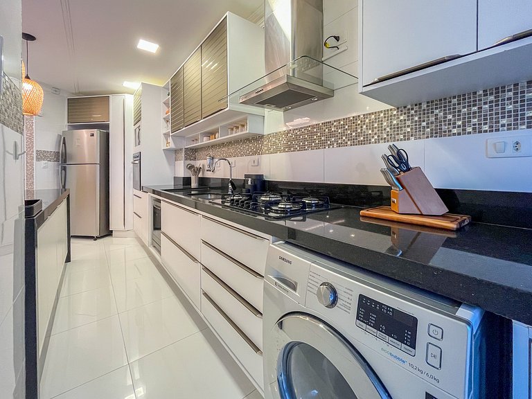 Riviera | Vista Mar com Lazer e Enxoval Completo