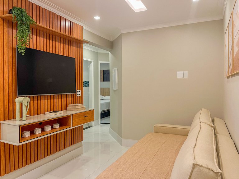 Riviera | Vista Mar com Lazer e Enxoval Completo