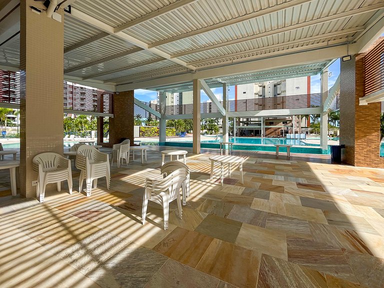 Riviera | Vista Mar com Lazer e Enxoval Completo