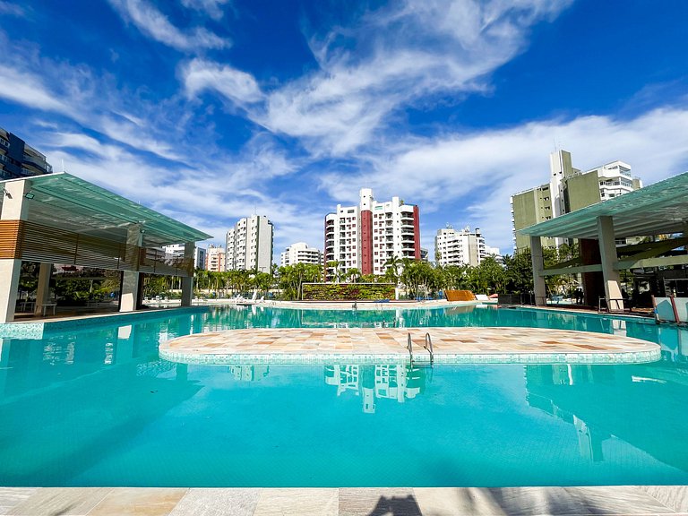 Riviera | Vista Mar com Lazer e Enxoval Completo