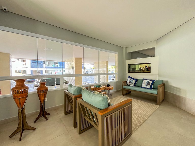 Riviera | Vista Mar com Lazer e Enxoval Completo