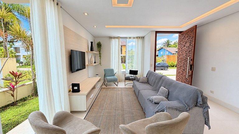 Riviera | 5 Suítes com Jacuzzi e Enxoval Completo