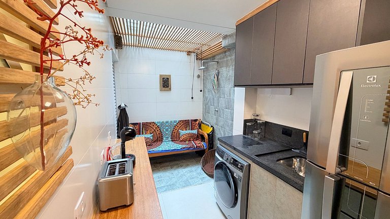 Riviera | Lindo Apto Garden com Enxoval Completo