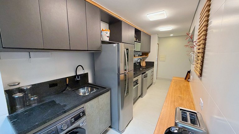 Riviera | Lindo Apto Garden com Enxoval Completo