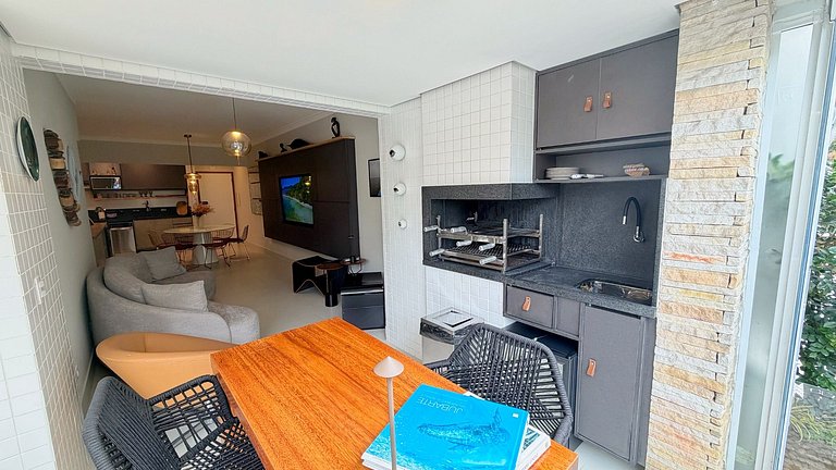Riviera | Lindo Apto Garden com Enxoval Completo
