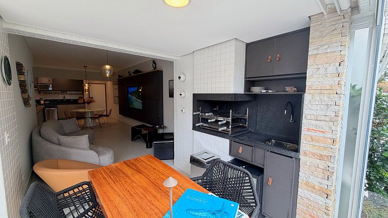 Riviera | Lindo Apto Garden com Enxoval Completo