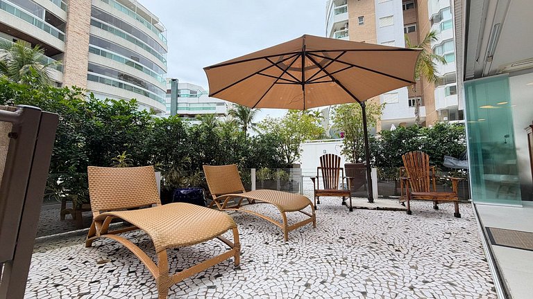 Riviera | Lindo Apto Garden com Enxoval Completo
