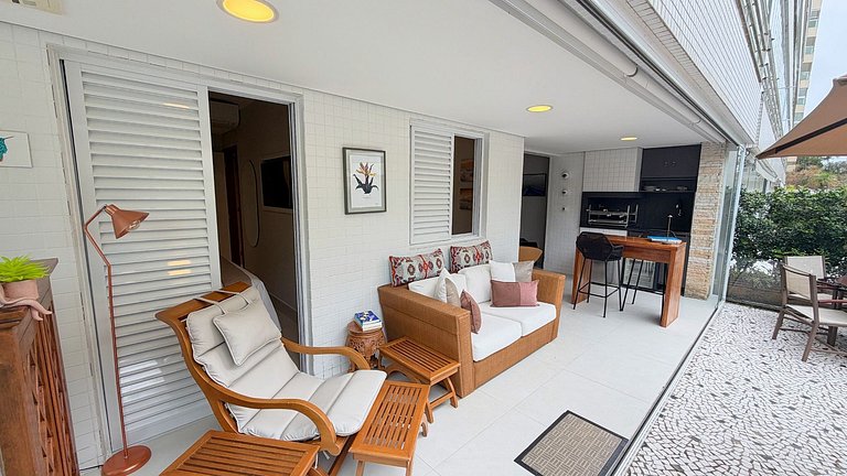 Riviera | Lindo Apto Garden com Enxoval Completo
