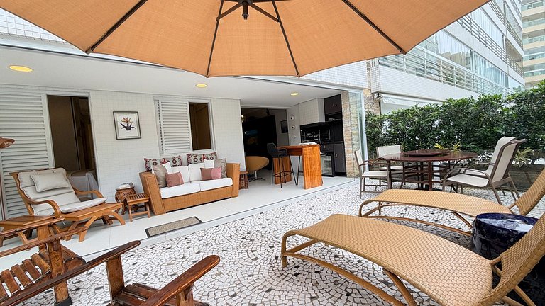 Riviera | Lindo Apto Garden com Enxoval Completo