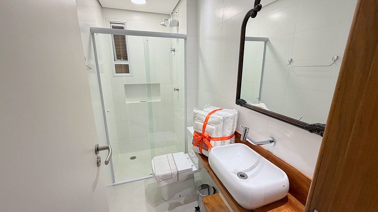 Riviera | Lindo Apto Garden com Enxoval Completo
