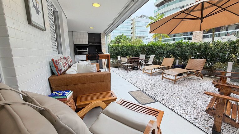 Riviera | Lindo Apto Garden com Enxoval Completo