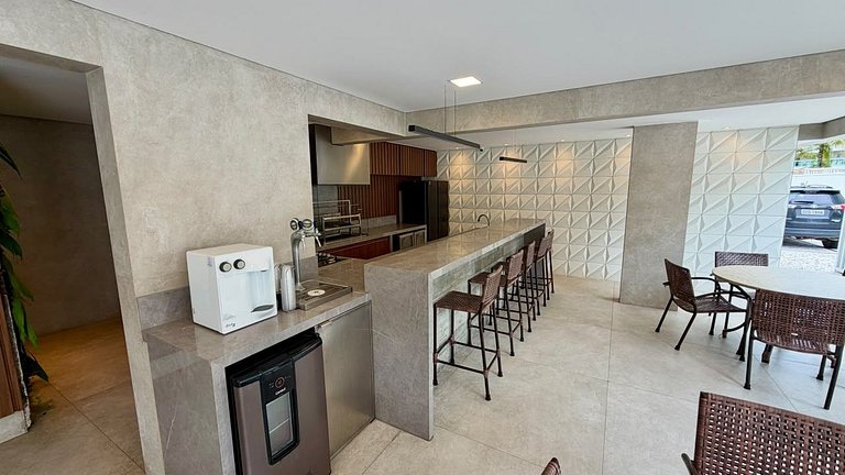 Riviera | Lindo Apto Garden com Enxoval Completo