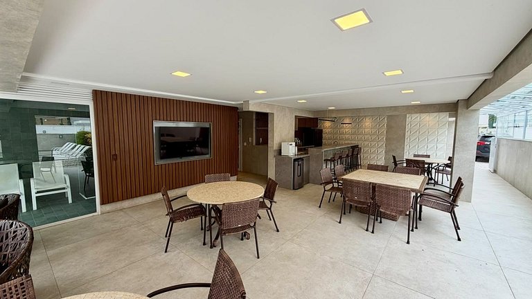 Riviera | Lindo Apto Garden com Enxoval Completo