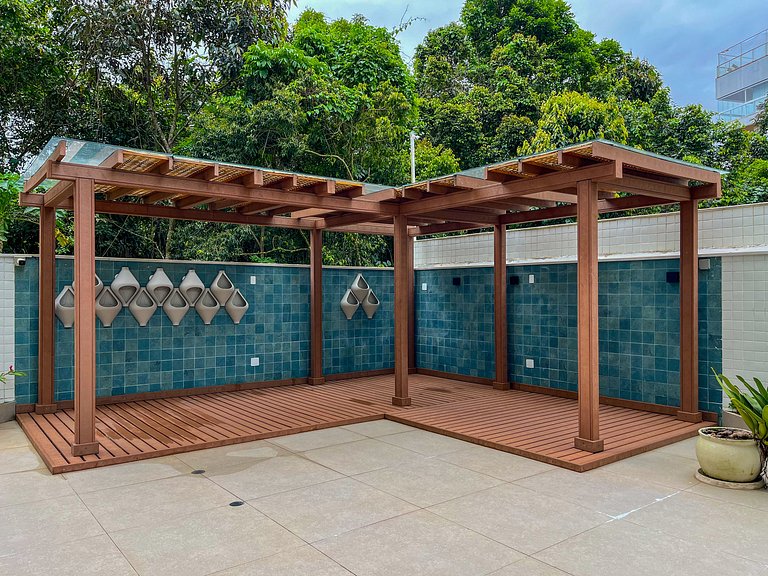 Riviera | Lindo Apto 4 Suítes com Enxoval Completo