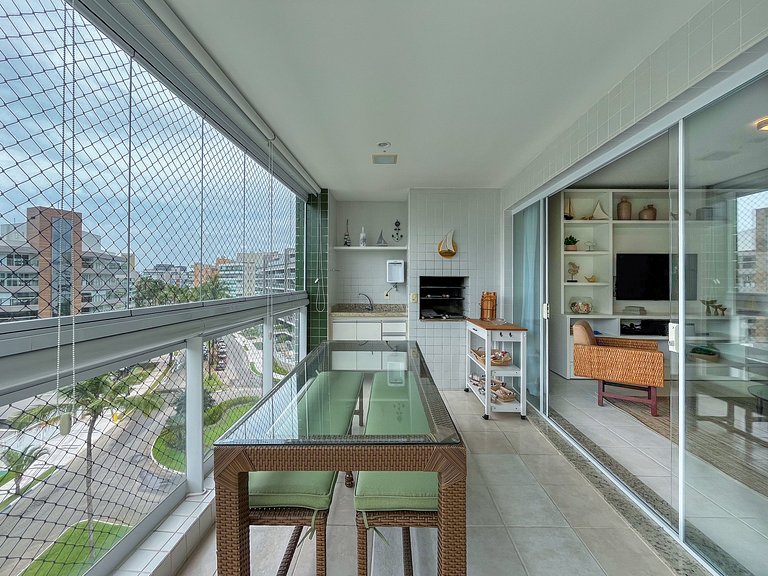 Riviera | Lindo Apto 4 Suítes com Enxoval Completo