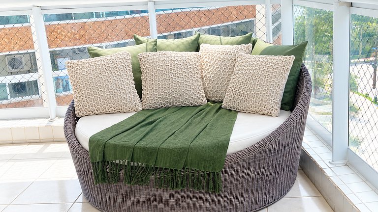 Riviera | Lindo Apto 4 Suítes com Enxoval Completo